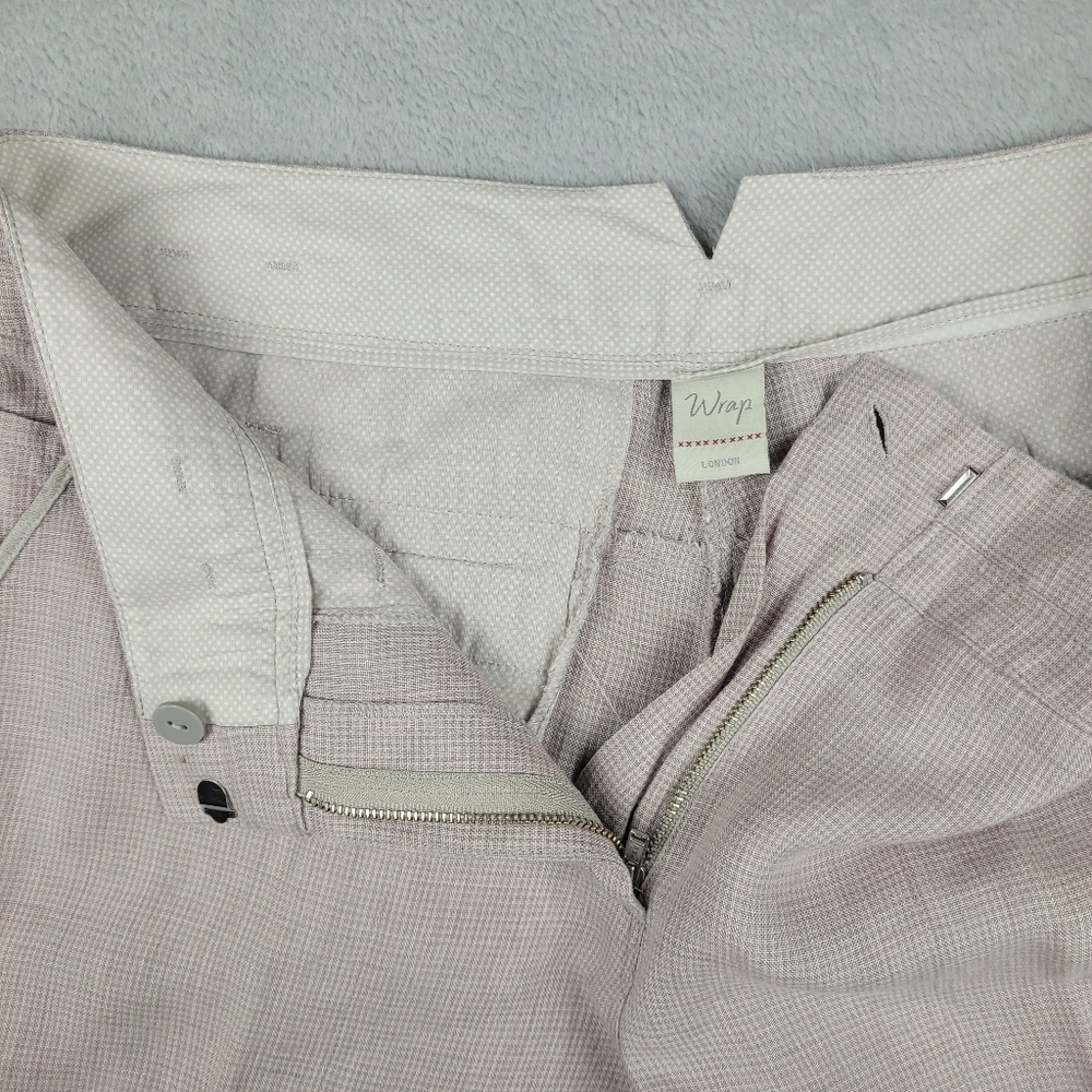 Wrap London Women's Linen Suit Set Blazer Pants Size 10 - Picture 15 of 16